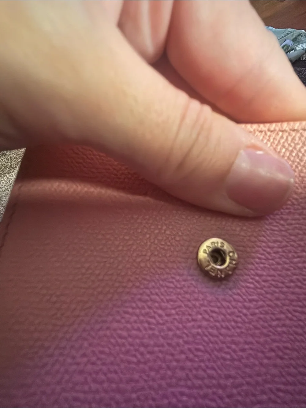 CHANEL Pink Compact Bi-Fold Wallet with CC Button